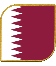 Drapeaux Asie Qatar Carré 