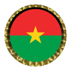 Banderas África Burkina Faso Ronda - Anillos 