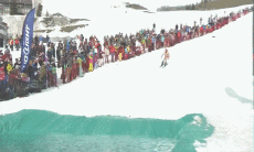 Humor -  Fun Sport Ski Water Slide Fail 