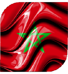 Drapeaux Afrique Maroc Carré 