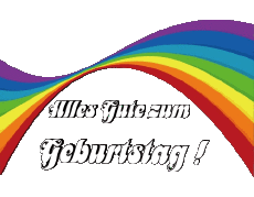 Mensajes Alemán Alles Gute zum Geburtstag Zusammenfassung - geometrisch Fondo transparente 021 