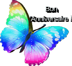 Messages French Bon Anniversaire Papillons 005 