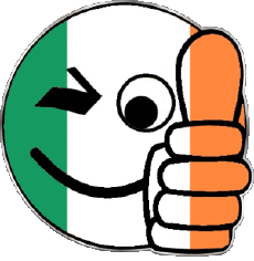 Drapeaux Europe Irlande Smiley - OK 