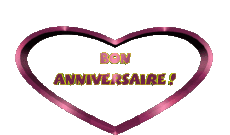 Messagi Francese Bon Anniversaire Coeur 002 
