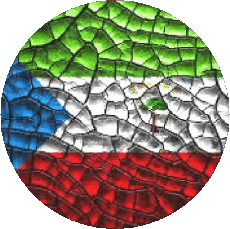 Drapeaux Afrique Guinée Equatorial Rond 