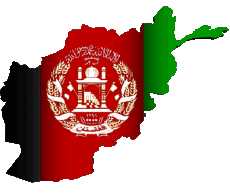 Fahnen Asien Afghanistan Verschiedene 