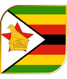Fahnen Afrika Zimbabwe Platz 
