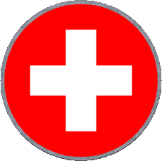 Drapeaux Europe Suisse Rond 