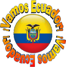 Messages Espagnol Vamos Ecuador Bandera 