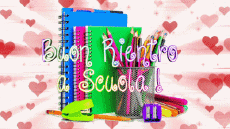 Messages Italian Buon Rientro a Scuola Animated Background 006 