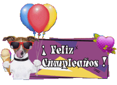 Messages Spanish Feliz Cumpleaños Animales 006 