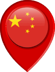 Bandiere Asia Cina Perno di posizione 