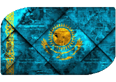Flags Asia Kazakhstan Rectangle 