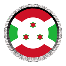 Fahnen Afrika Burundi Rund - Ringe 