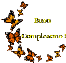 Messages Italien Buon Compleanno Farfalle 009 