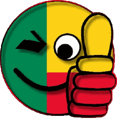 Drapeaux Afrique Benin Smiley - OK 
