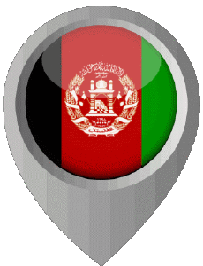 Flags Asia Afghanistan Location Pin 