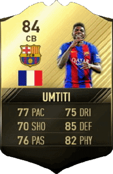 Multimedia Videogiochi F I F A - Giocatori carte Francia Samuel Umtiti 