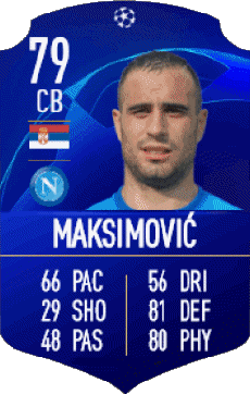 Multimedia Vídeo Juegos F I F A - Jugadores  cartas Serbia Nikola Maksimovic 