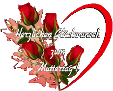 Messages German Herzlichen Glückwunsch zum Muttertag 007 