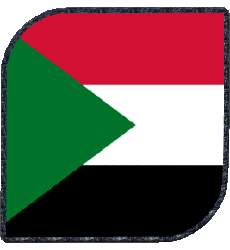 Drapeaux Afrique Soudan Carré 