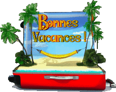 Messages Français Bonnes Vacances Fond Transparent 19 