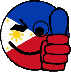 Drapeaux Asie Philippines Smiley - OK 