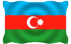 Bandiere Asia Azerbaijan Sventola 