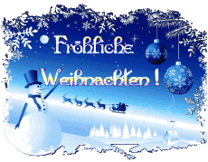 Mensajes Alemán Fröhliche  Weihnachten Serie 19 