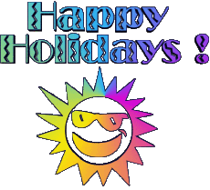 Messages Anglais Happy Holidays Fond Transparent 04 