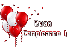 Messagi Italiano Buon Compleanno Palloncini - Coriandoli 003 