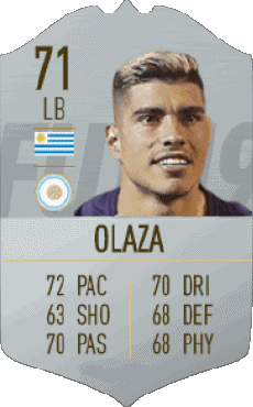Multimedia Vídeo Juegos F I F A - Jugadores  cartas Uruguay Lucas Olaza 