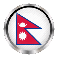 Flags Asia Nepal Round - Rings 