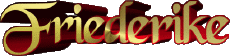 Nome FEMMINILE - Germania F Friederike 