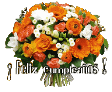 Messages Spanish Feliz Cumpleaños Floral Transparent Background 006 