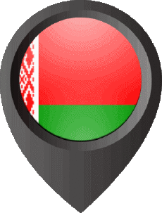 Fahnen Europa Weißrussland Standort-Pin 