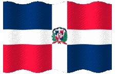 Flags America Dominican Republic Waving 