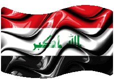 Bandiere Asia Iraq Rettangolo 