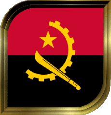 Drapeaux Afrique Angola Carré 