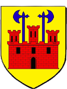 Blasón-Banderas Francia Departamentos - Ciudades 48 SAINT CHELY D APCHER Blasón