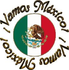 Messages Espagnol Vamos México Bandera 
