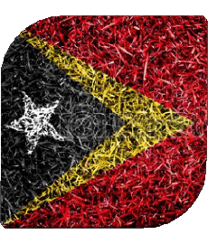 Bandiere Asia Timor Est Quadrato 