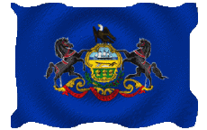 Bandiere America U.S.A - Stati Pennsylvania Sventola 