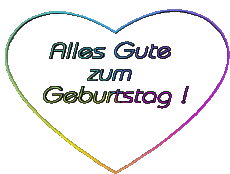 Messagi Tedesco Alles Gute zum Geburtstag Herz 001 