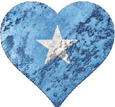Flags Africa Somalia Heart 