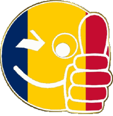 Drapeaux Afrique Tchad Smiley - OK 