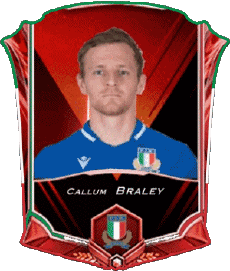 Sports Rugby - Joueurs Italie Callum Braley 