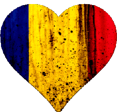 Flags Africa Chad Heart 