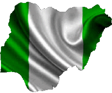 Banderas África Nigeria Mapa 