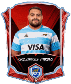 Sports Rugby - Players Argentina Team 2025 DELGADO Pedro 